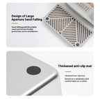 Alloy Litter Box Easy To Clean Widen And Thicken Leak-proof Sand Large Space Semi-closed Cat Toilet