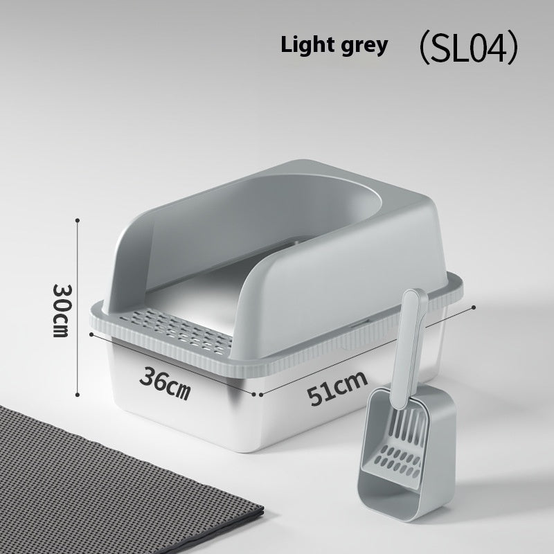 Stainless Steel Litter Box Easy To Clean Widen And Thicken