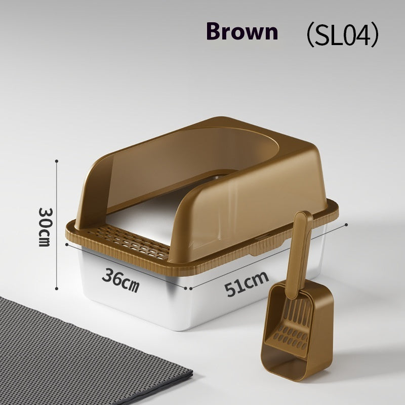 Stainless Steel Litter Box Easy To Clean Widen And Thicken